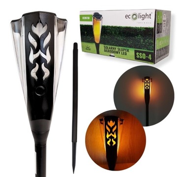 Solarny Słupek Ogrodowy LED SSO-4 1600K IP65