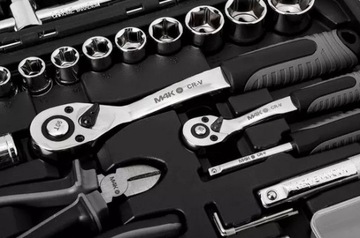 ZESTAW NARZĘDZI KLUCZE NASADOWE NEO M4K GARAGE 90 ELEMENTÓW WALIZKA LIMITED