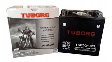 AKUMULATOR Tuborg YTX20CH-BS GEL 18.9Ah 280A