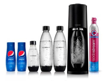 Saturator SODASTREAM Terra + 3 butelki + 2 syropy