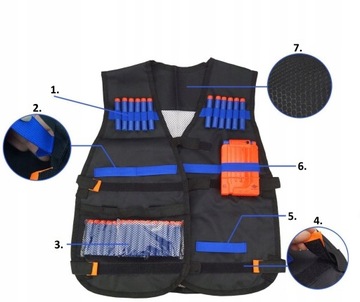 Боевые аксессуары для Tactical Vest 100x школьные стекла из пенопласта
