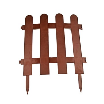 PALISADA KRAWĘŻNIK OBRZEŻE TRAWNIKOWE PŁOTEK OGRODOWY BORDER 30cm Brązowy