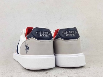 U.S. POLO ASSN SNEAKERS BUTY MĘSKIE TRAMPKI SZARE