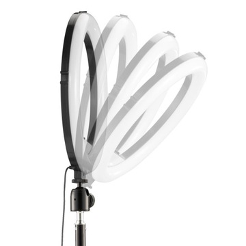 Кольцевая лампа на штативе для селфи Hama, 185 см.