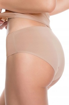 Julimex Figi простые трусики бесшовные темные бежевые XL