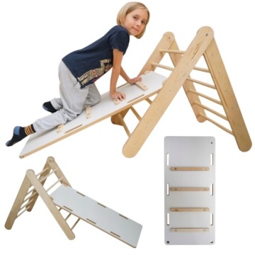 Stabilní Žebříček pro rehabilitační cvičení XL Dřevo Montessori Skluzavka