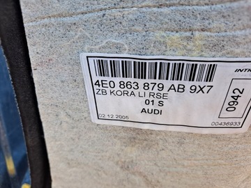 ВНУТРИ ПОЛ БАГАЖНИК AUDI A8 D3 КОМПЛЕКТ