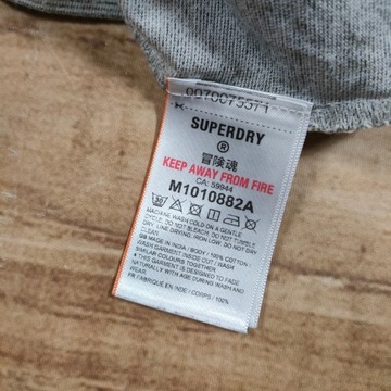 SUPERDRY Koszulka T-Shirt Męska Logowana r. S