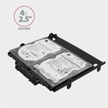 Рамка для установки 4x 2,5 HDD/SSD (2x2,5 3,5) в 5,25