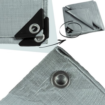 Брезент SILVER 120 г Толстый Прочный 4х4 Водонепроницаемый Морозостойкий УФ+++