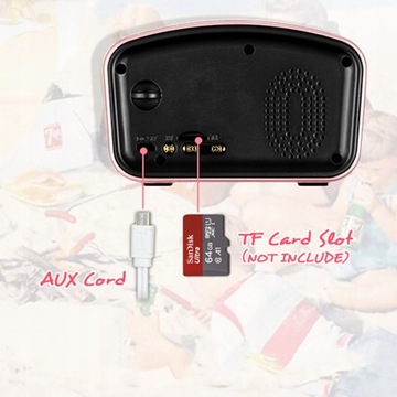 Старое радио с Bluetooth-динамиком.