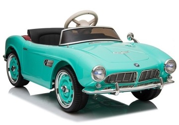 АККУМУЛЯТОРНЫЙ АВТОМОБИЛЬ BMW РЕТРО КОЖАНЫЕ КОЛЕСА EVA 2.4G