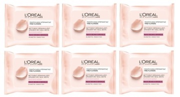 Loreal Expert Chusteczki Oczyszcza Flowers 6x25szt