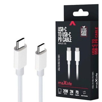 MOCNY KABEL USB-C DO USB-C 2M KABEL USB-C SZYBKIE ŁADOWANIE PD 3.0 QC 20W