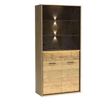 Witryna M-3D NOWOCZESNA 92 cm / KOLEKCJA MEDIOLAN