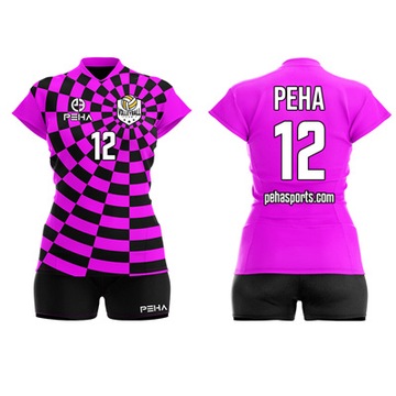 Женская волейбольная футболка PEHA Hypnotic - бесплатная печать
