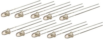DIODA 3MM LED T3 R3 10 SZTUK ZESTAW 10 SZTUK