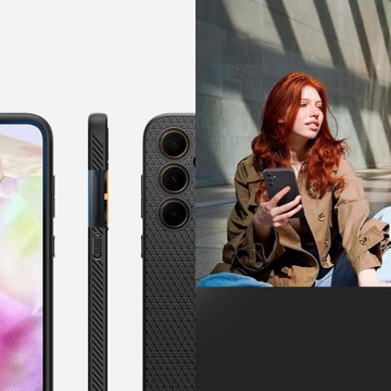 Чехол Spigen для Galaxy A35 5G, прочный, с геометрическим рисунком, элегантный и стильный.