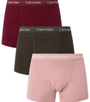 CALVIN KLEIN BOKSERKI MĘSKIE KOLOROWE 3 PACK CALVIN KLEIN S 1A3F4*