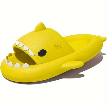 Противоскользящие шлепанцы Cartoon Shark, легкие, быстросохнущие шлепанцы