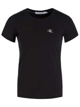 CALVIN KLEIN T-SHIRT - KOSZULKA CZARNA DAMSKA XS