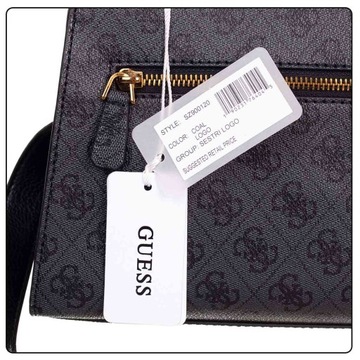 GUESS TOREBKA DAMSKA SESTRI TOP HANDLE CZARO-SZARA