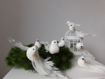 ДЕКОРАТИВНЫЕ ПТИЦЫ НА ЕЛКУ, 12 штук красивых украшений!