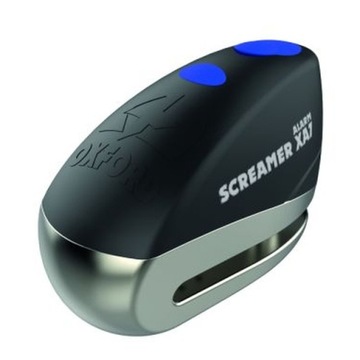 ЗАМОК ТОРМОЗНОГО ДИСКА OXFORD ДЛЯ МОТОЦИКЛА SCREAMER8 ЧЕРНЫЙ СЕРЕБРЯНЫЙ