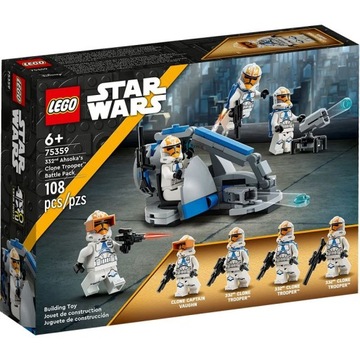 LEGO STAR WARS ZESTAW BITEWNY Z 332. ODDZIAŁEM KLONÓW AHSOKI 75359