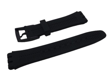 PASEK DO ZEGARKA CZARNY SILIKONOWY SWATCH 19MM