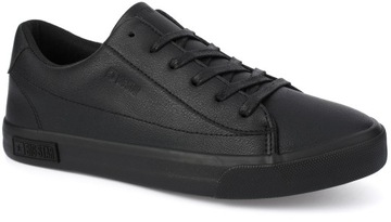 Męskie buty trampki BIG STAR klasyczne czarne sneakersy ekoskóra r. 42