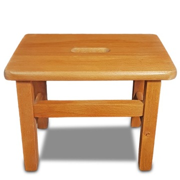 STOŁEK DREWNIANY Krzesełko Taboret Solidny 27CM