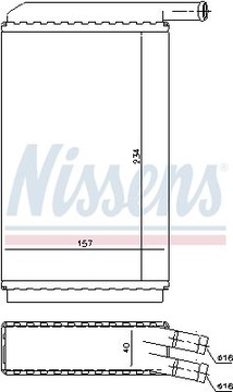 NISSENS 73940 NÁHRADA TEPLÁ TOPENÍ INTERIÉR