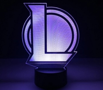 3D LED USB ЛАМПА LOL LEAGUE OF LEGENDS + ПУЛЬТ ДУ