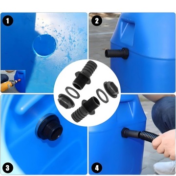 PRZYŁĄCZE DO ZBIORNIKA NA WODĘ GZ 3/4 cala - Końcówka do wody na wąż 25 mm