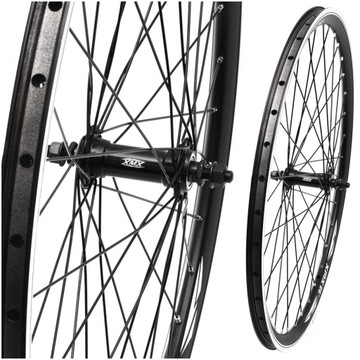 KOŁO ROWEROWE PRZEDNIE ALUMINIOWE OBRĘCZ STOŻEK Z OPASKĄ 26