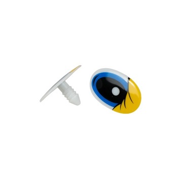 1 para oczy maskotek 29x19mm kreskówka, niebieskie