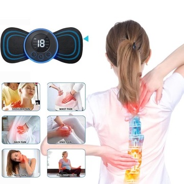 2X ЭЛЕКТРОСТИМУЛЯЦИОННЫЙ МАССАЖЕР ШЕИ ШЕИ МЫШЦЫ ЖИВОТА EMS USB ПУЛЬТ ПУЛЬТА