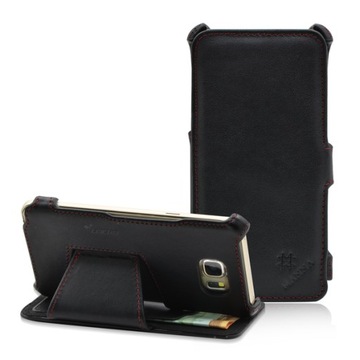 Etui z klapką LEICKE skóra nappa Samsung Galaxy Note 5