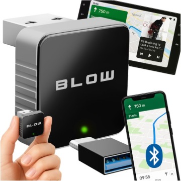 ADAPTER MICRO CARPLAY ANDROID AUTO BEZPRZEWODOWY MODUŁ WIFI BLUETOOTH