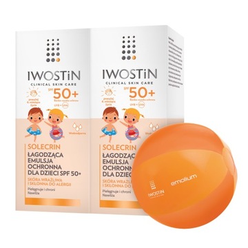 Iwostin Solecrin Emulsja dla dzieci SPF50+ x2 + GRATIS