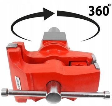 ВРАЩАЮЩИЕСЯ ЗАМОЧНЫЕ ТИСКИ С НАКОВАЛЬНИЦЕЙ, ЧУГУННЫЕ С ДВУМЯ КУЛАЧКАМИ, 150 мм ПРЕМИУМ!!