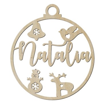 Персонализированная безделушка с именем из дерева.