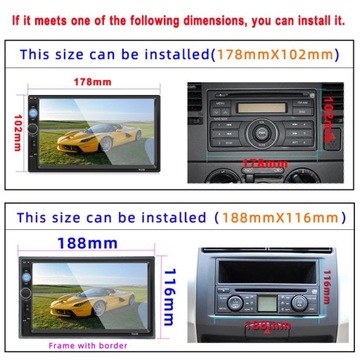 7010B-12LED-SW-Frame style 7010b Автомобильный радиоприемник с Bluetooth 2 DIN 7 HD