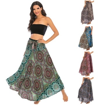 ДЛИННАЯ ЖЕНСКАЯ ЮБКА МАКСИ ДО ЩИТКИ БОХО FLEETY