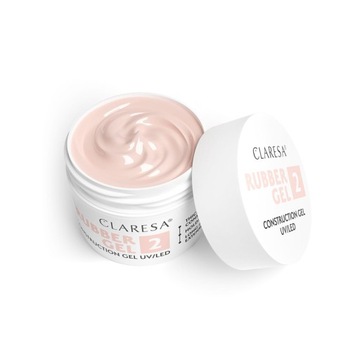 Claresa Rubber Gel 02 Строительный гель для наращивания ногтей 45г