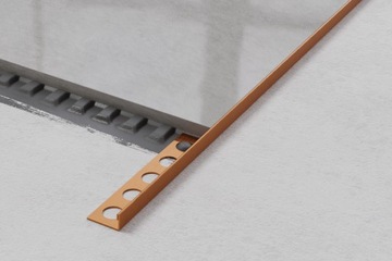 МАТОВАЯ МЕДНАЯ КРОМКА для плитки толщиной 12,5 мм