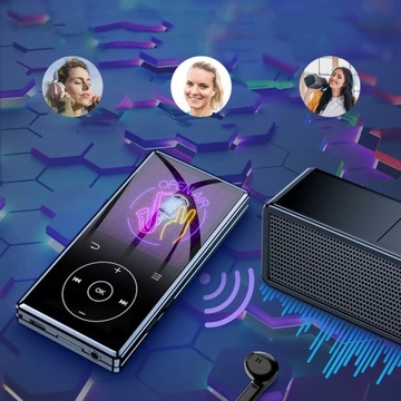 ODTWARZACZ MP3 BLUETOOTH 5.0 ZE SŁUCHAWKAMI, 2,4