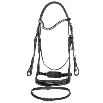 Анатомическая уздечка START Amazon черная COB
