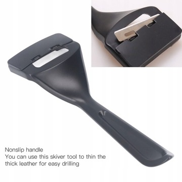 Кожаный лыжер с 3 лезвиями, прочный, прочный,